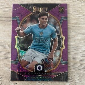 Julian Alvarez Panini Manchester City Trading Card - Black and Gold